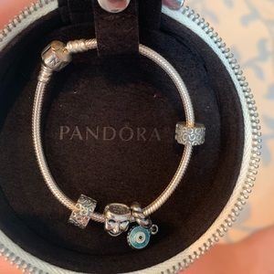 Pandora bracelet &2charms WILLING TO SELL SEPARATE
